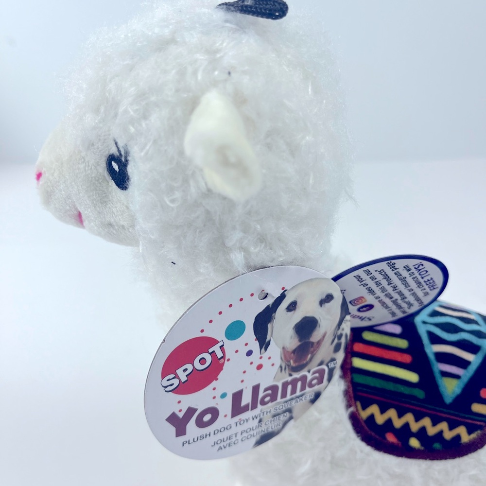 Spot Yo Llama Plush Dog Toy with Squaker